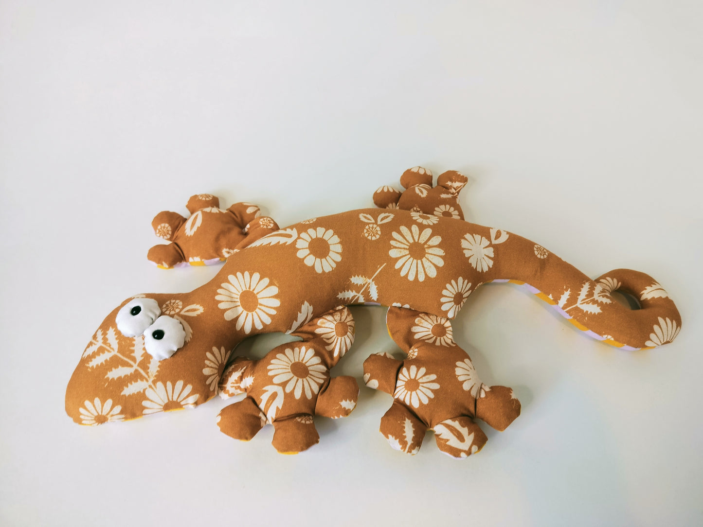Weighted Silky Orange Gecko Stuffed Animal