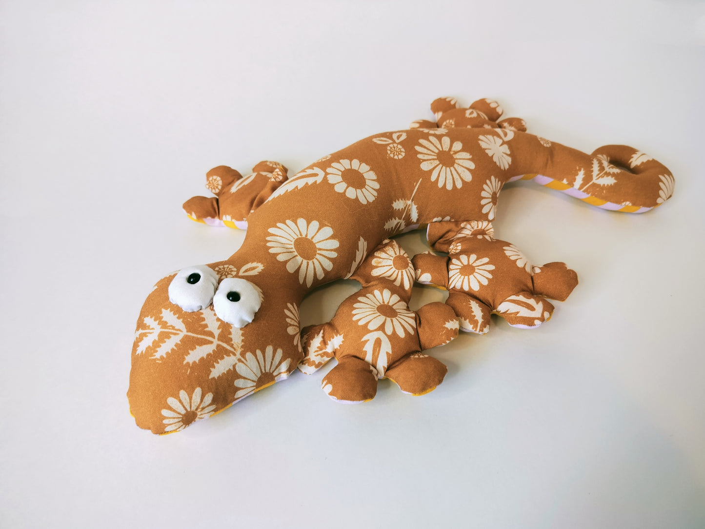 Weighted Silky Orange Gecko Stuffed Animal