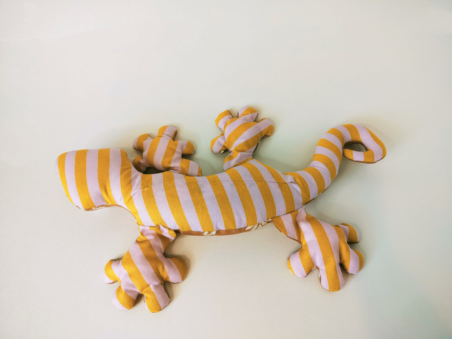 Weighted Silky Orange Gecko Stuffed Animal