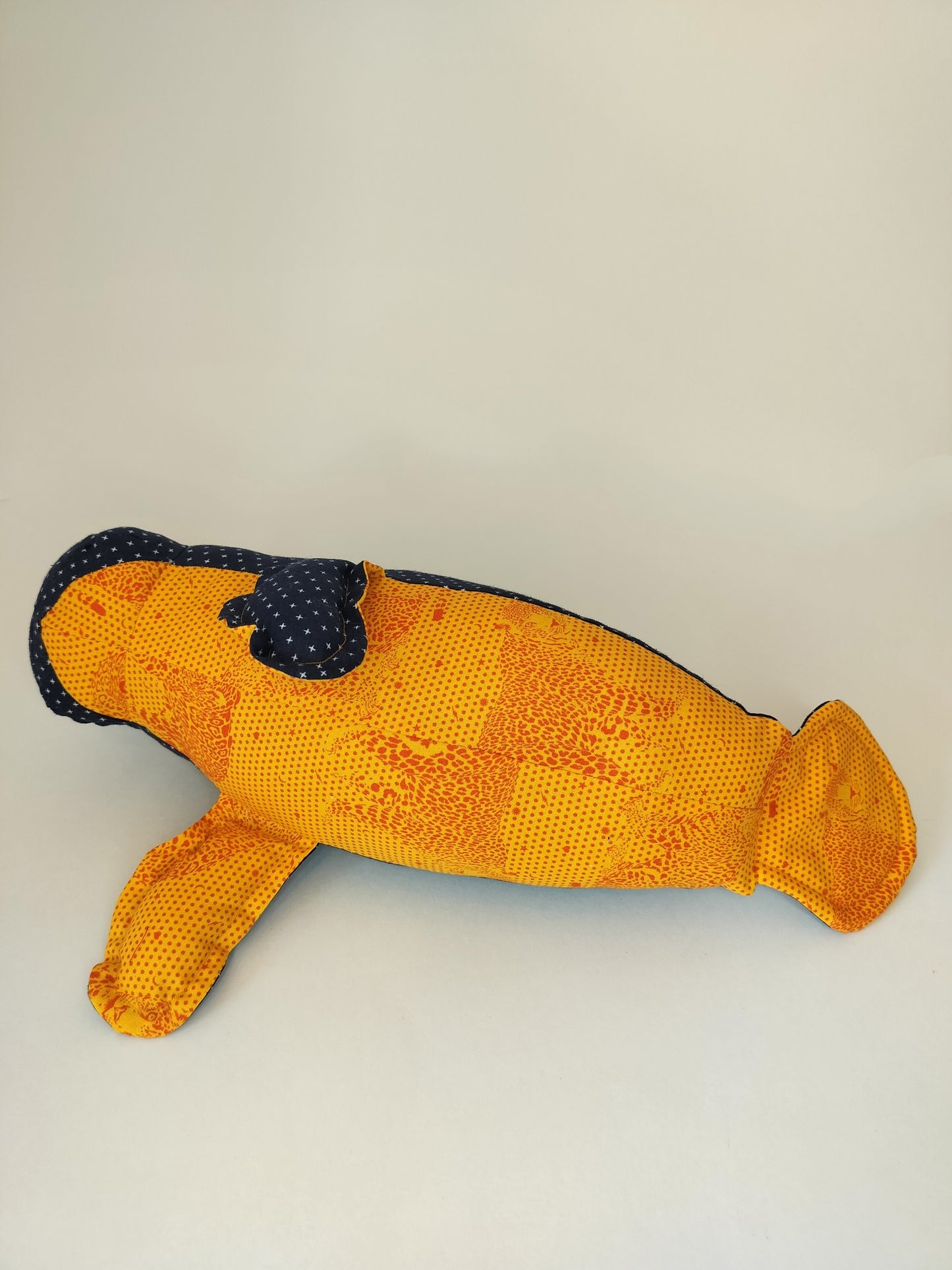 Navy Manatee Stuffed Animal