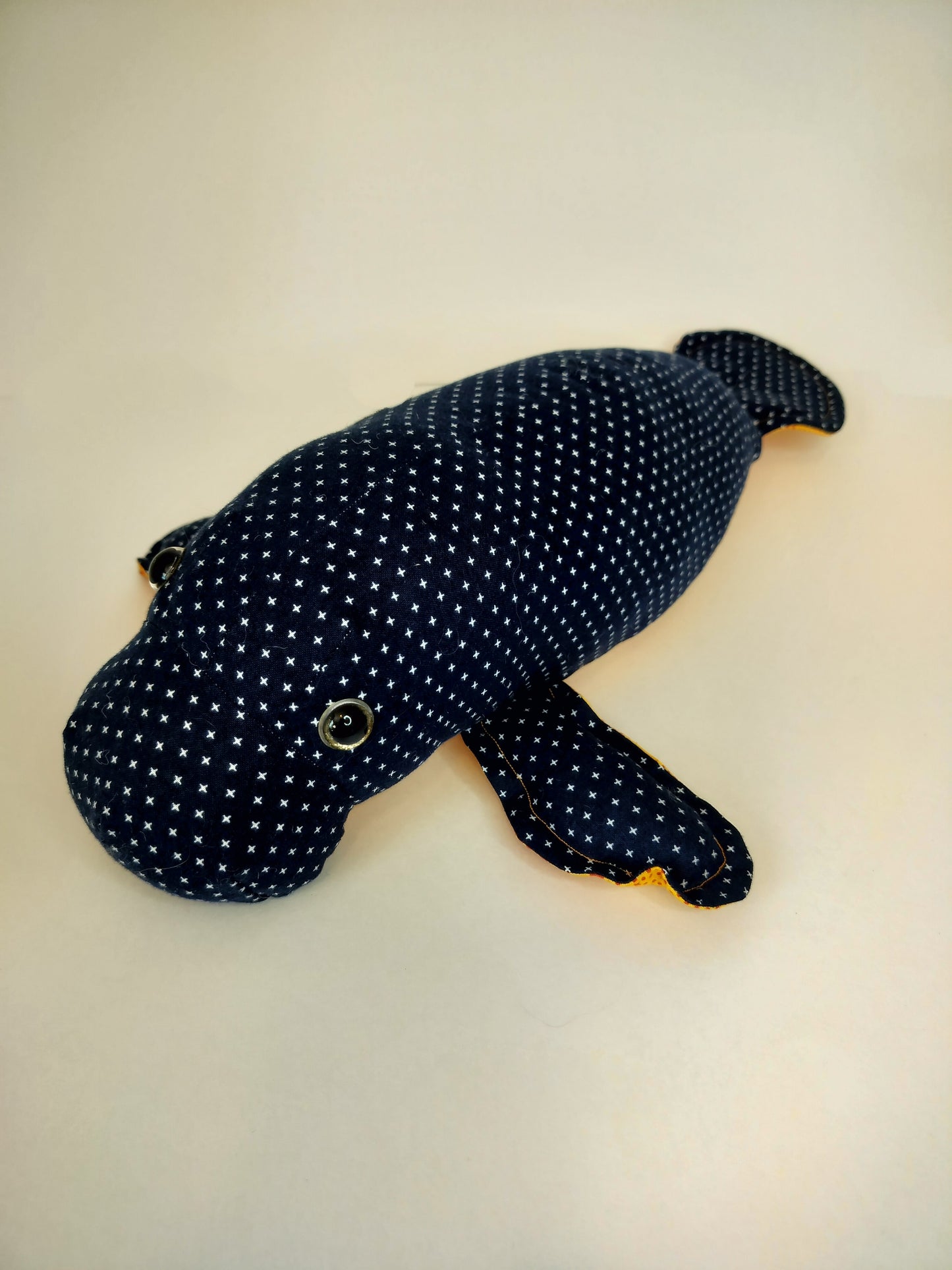 Navy Manatee Stuffed Animal