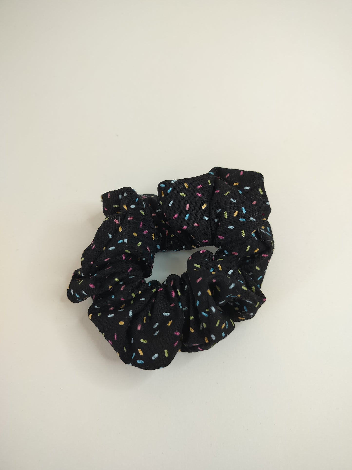 Black Sprinkle Scrunchie