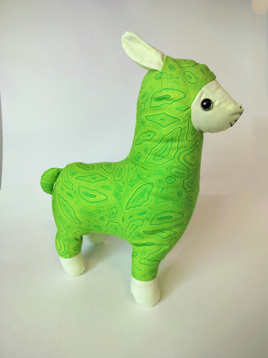 Neon Green Llama Stuffed Animal