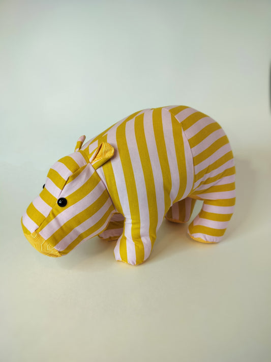 Stripped Hippo Stuffed Animal