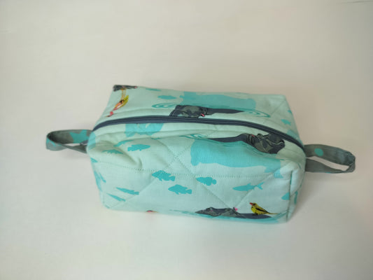 Hippo Quilted Box Bag