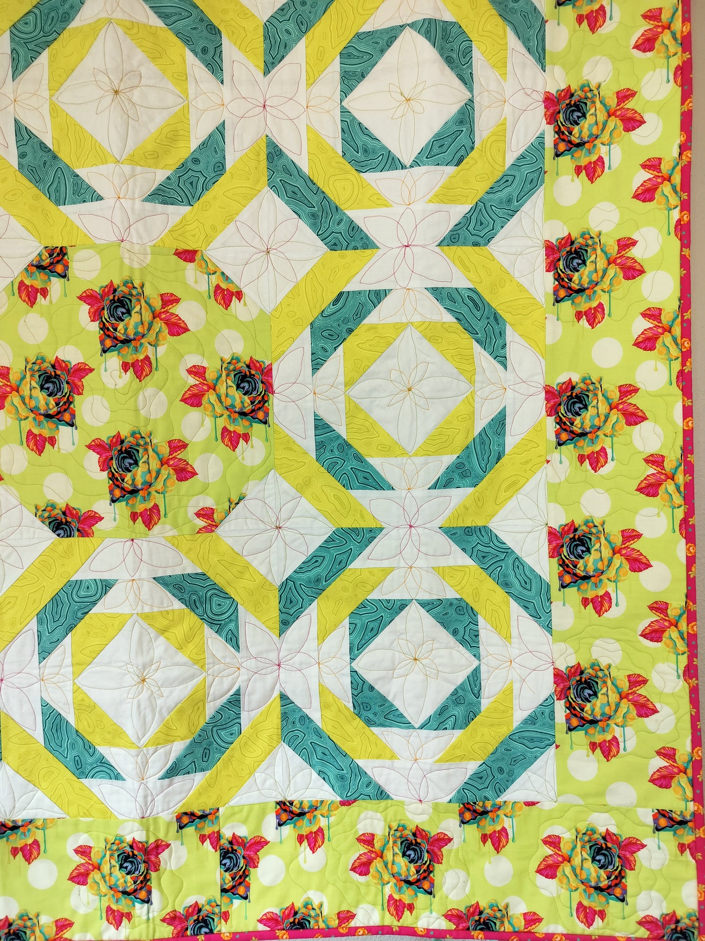 Dripping Rose Quilt