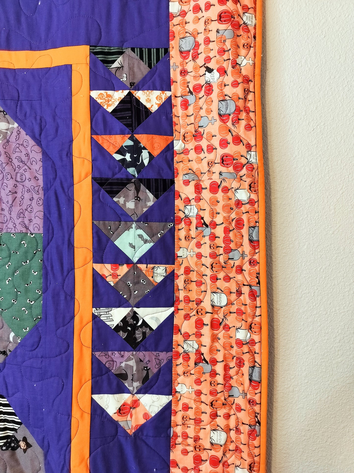 Slice of Cake Halloween Quilt